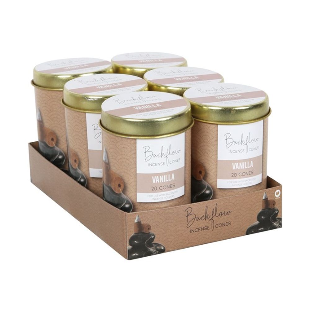 Elements Vanilla Jumbo Backflow Cones (6 Tins) - Spooky Dooky