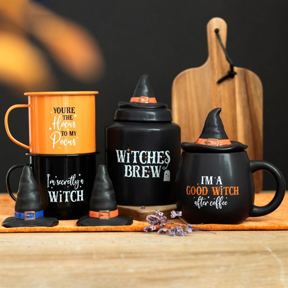 You're The Hocus To My Pocus Enamel Mug - Spooky Dooky