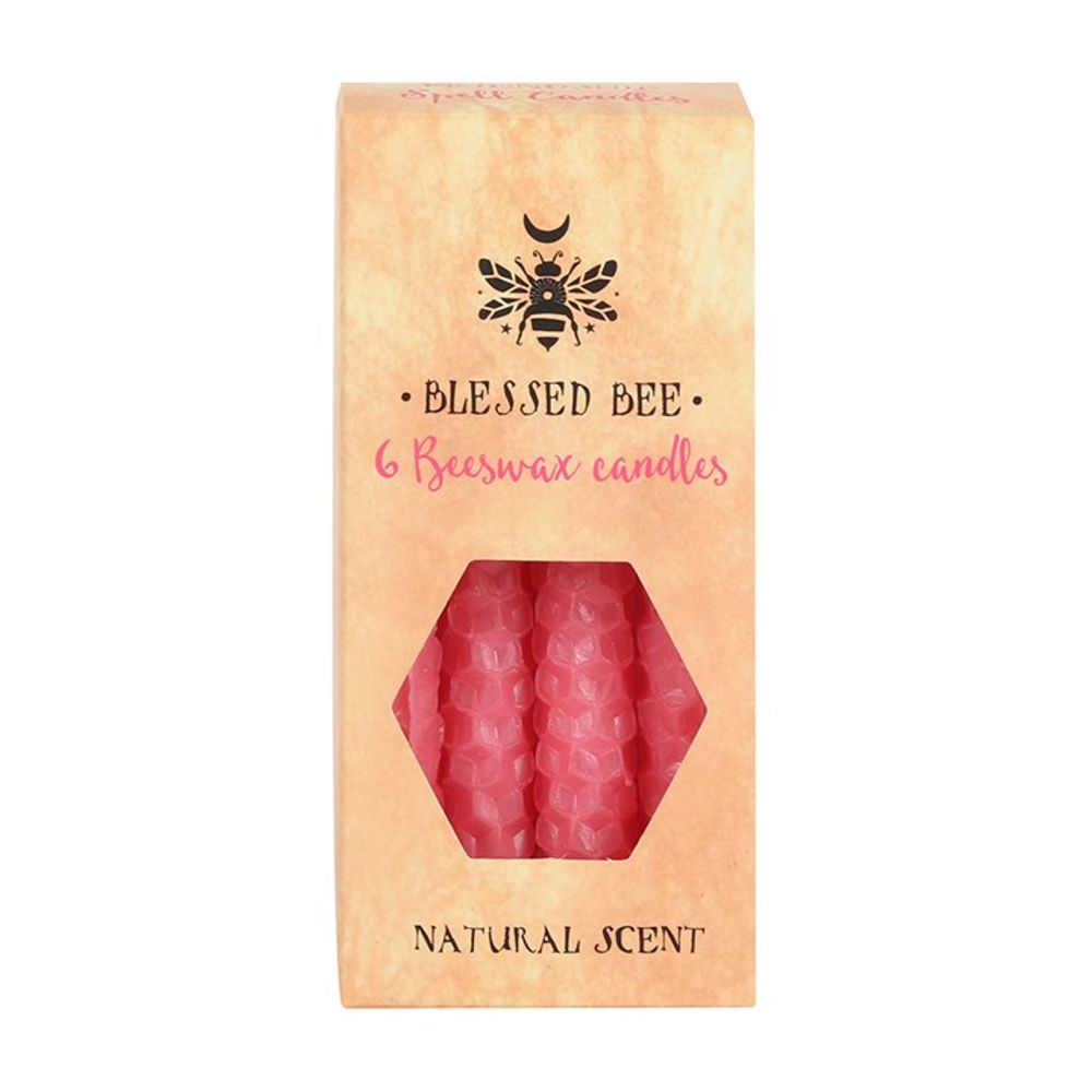 Pink Beeswax Spell Candles (6 Candles) - Spooky Dooky