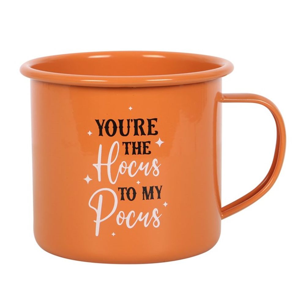 You're The Hocus To My Pocus Enamel Mug - Spooky Dooky