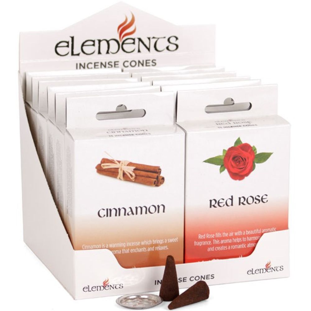 Set of 12 Packets of Elements Incense Cones Mixed Fragrances - Spooky Dooky