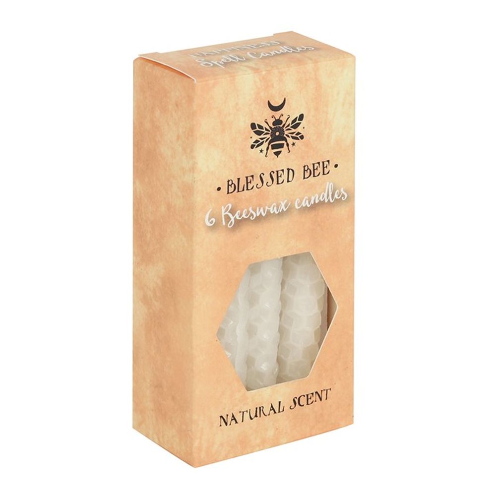White Beeswax Spell Candles (6 Candles) - Spooky Dooky