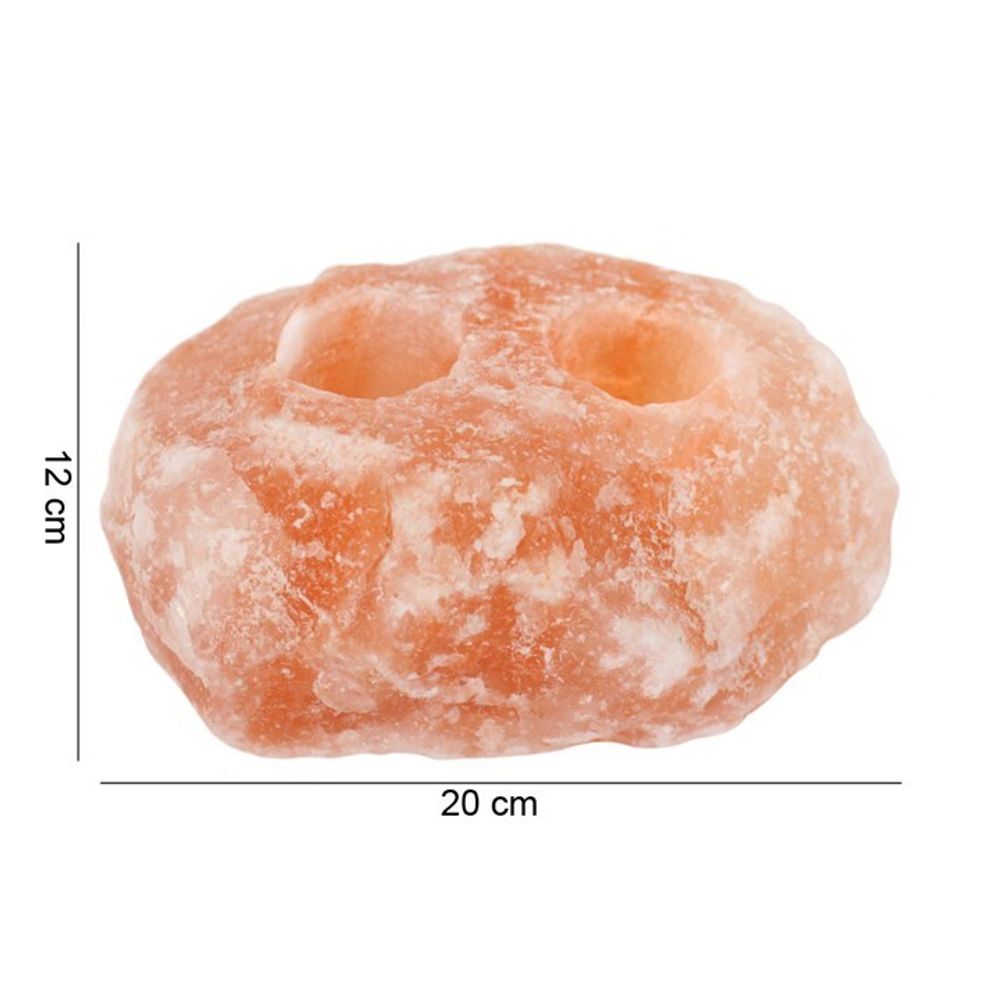 Himalayan Salt Tealight Holder (Double) - Spooky Dooky