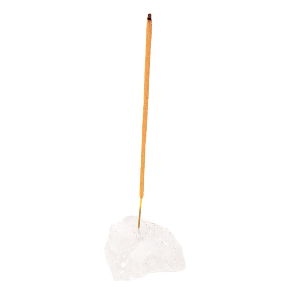 Clear Quartz Crystal Incense Holder - Spooky Dooky