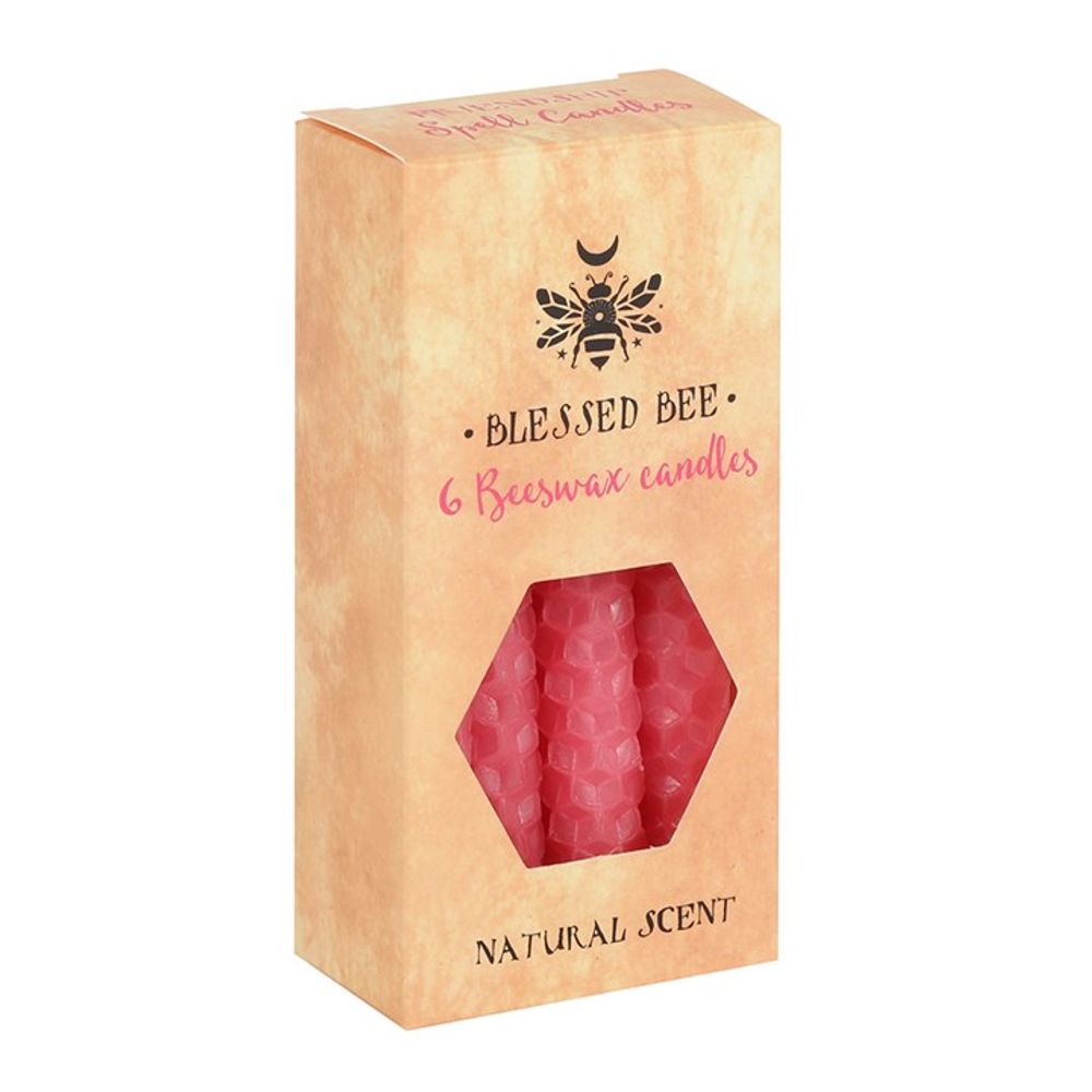 Pink Beeswax Spell Candles (6 Candles) - Spooky Dooky