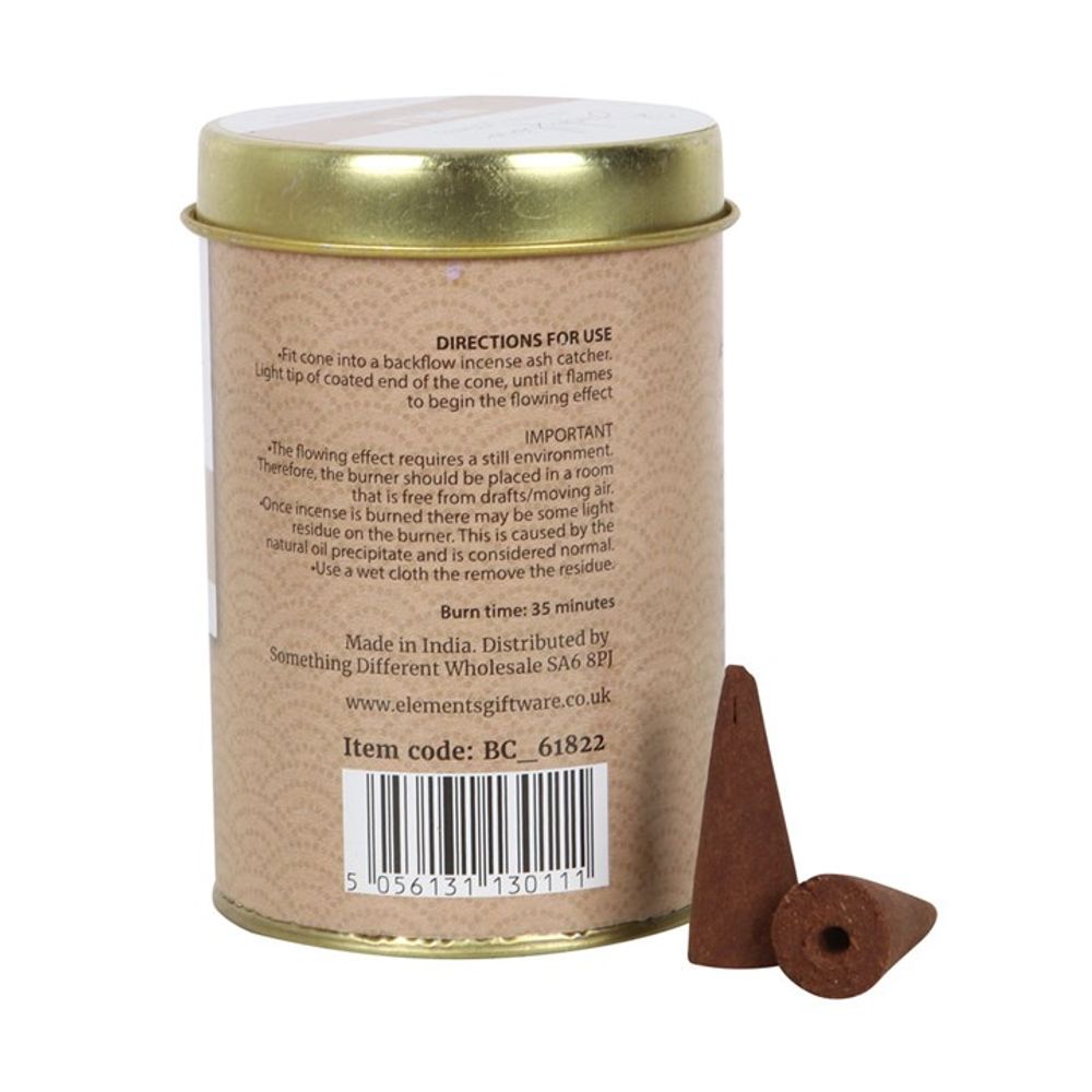 Elements Vanilla Jumbo Backflow Cones (6 Tins) - Spooky Dooky