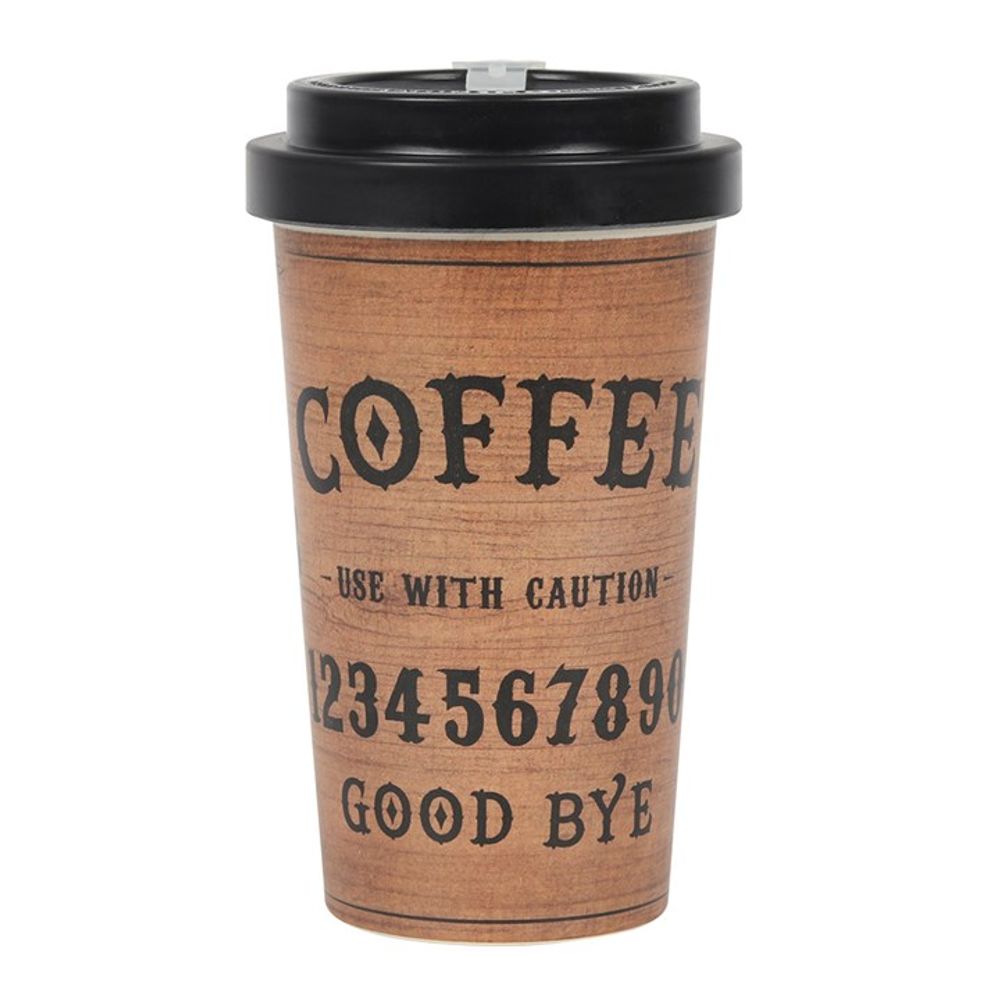 Classic Talking Board Bamboo Eco Travel Mug - Spooky Dooky