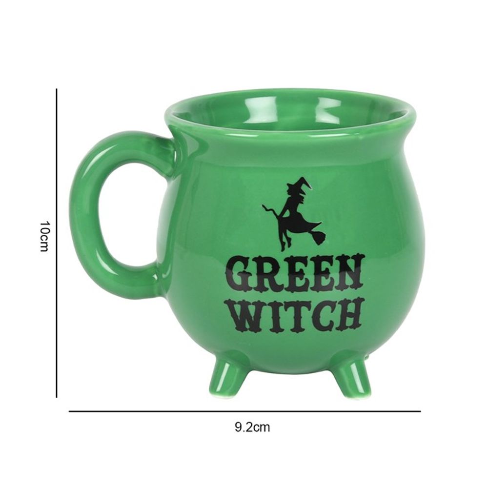 Green Witch Cauldron Mug - Spooky Dooky
