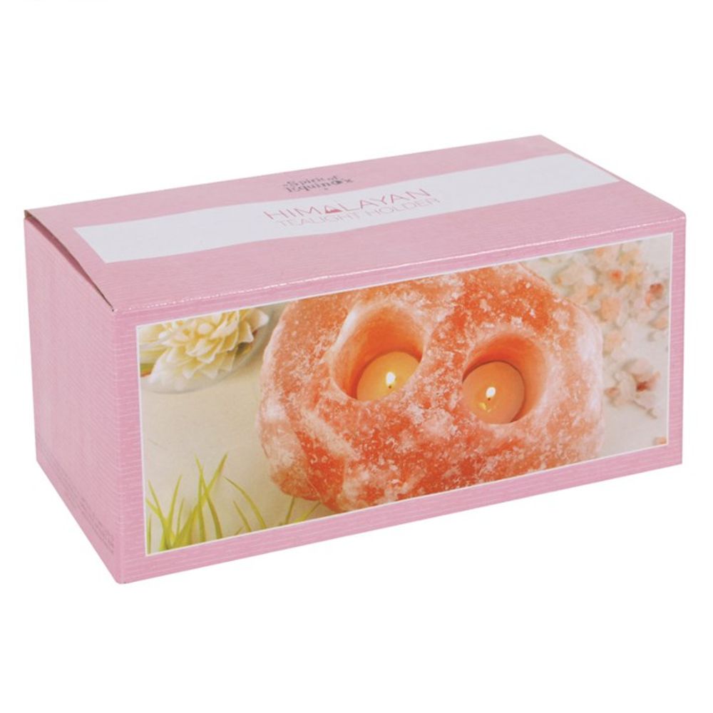 Himalayan Salt Tealight Holder (Double) - Spooky Dooky