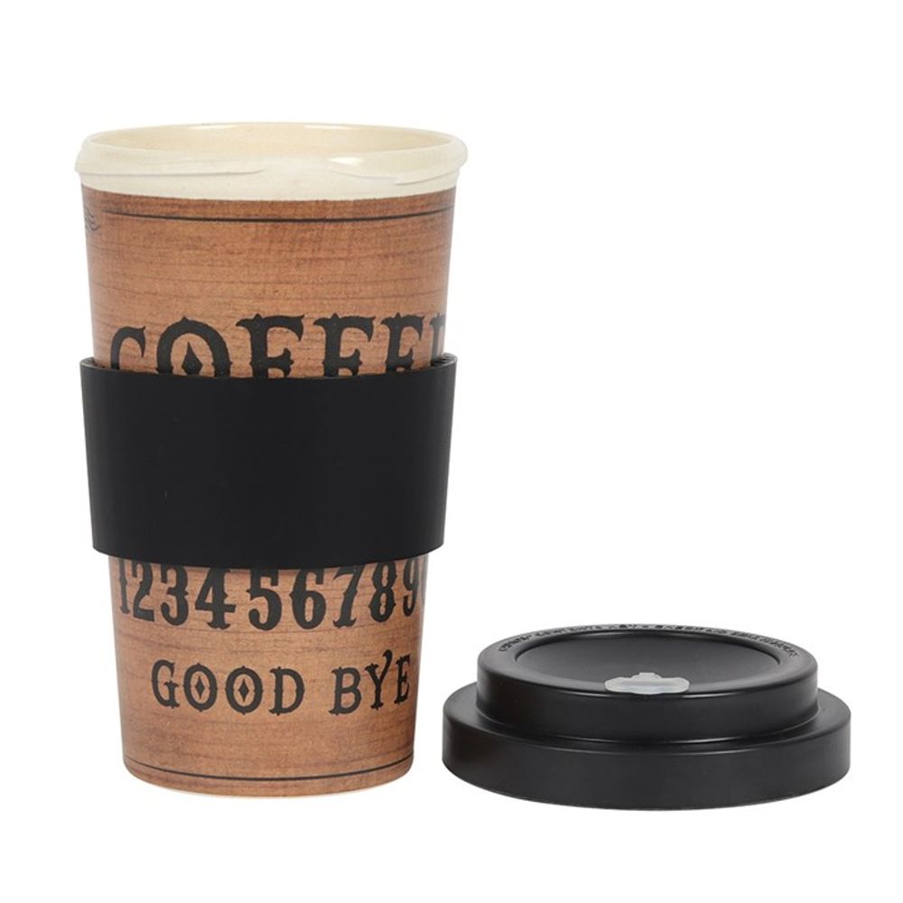 Classic Talking Board Bamboo Eco Travel Mug - Spooky Dooky