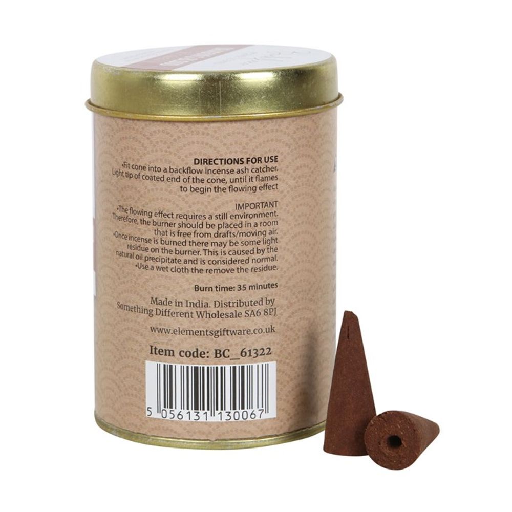 Elements Dragon's Blood Jumbo Backflow Cones (6 Tins) - Spooky Dooky
